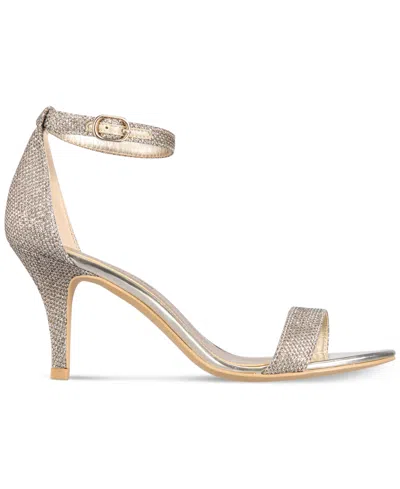 Bandolino Women's Madia Stiletto Sandals In Gold,silver Glam