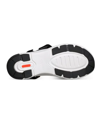 Rockport Women's Qwera Open Toe Strappy Casual Wedge Sandals In Black Leather