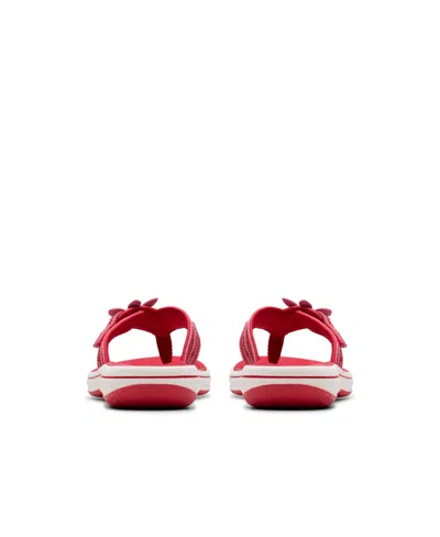 Clarks Cloudsteppers Women's Breeze Opal H Sandals In Cherry Synthetic