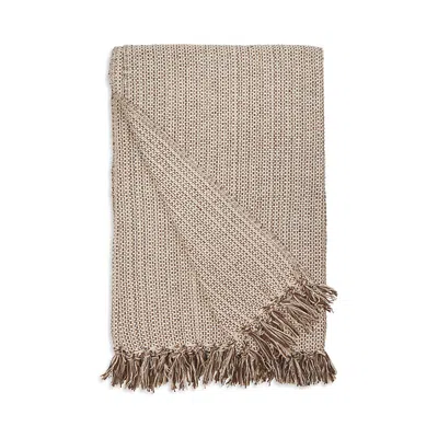 Pom Pom At Home Julian Handwoven Cotton Oversized Throw Blanket In Walnut