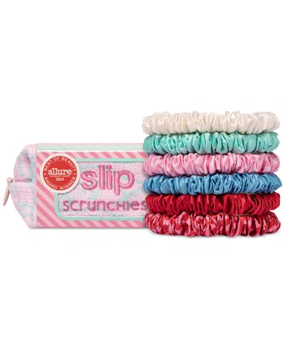 Slip Pure Silk Skinny Scrunchies With Complimentary Pouch In Multi