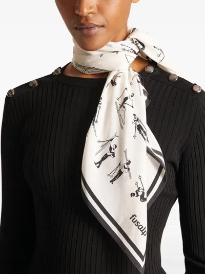 Fusalp Silk Scarf Scarf In White