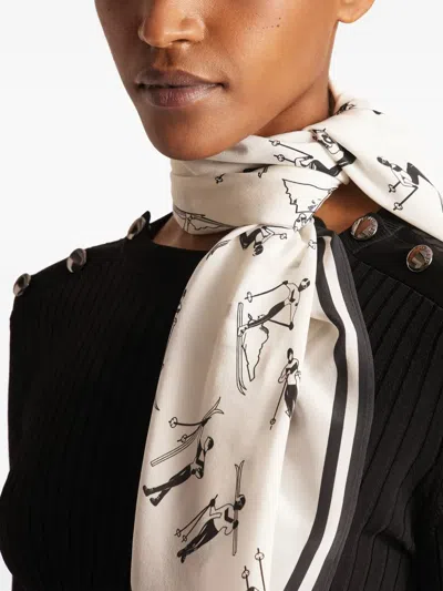 Fusalp Silk Scarf Scarf In White
