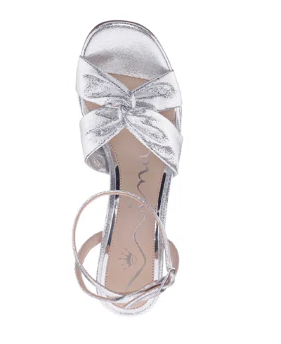 Nina Women's Ashley Almond Toe Dress Sandals In Silver