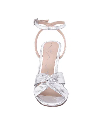 Nina Women's Ashley Almond Toe Dress Sandals In Silver