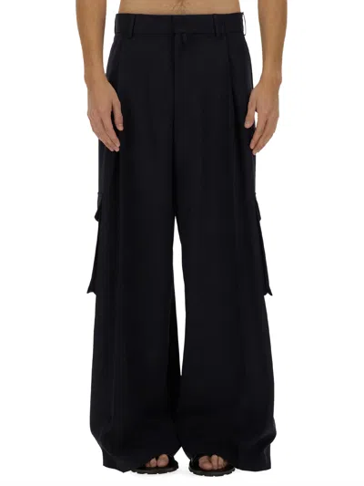 Dries Van Noten Piers Cargo Pants In Blue