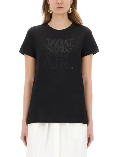 Max Mara Taverna Logo T-shirt Black