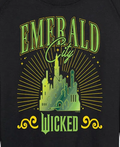 Hybrid Apparel Plus Size Wicked Emerald City Graphic Pullover T-shirt In Black