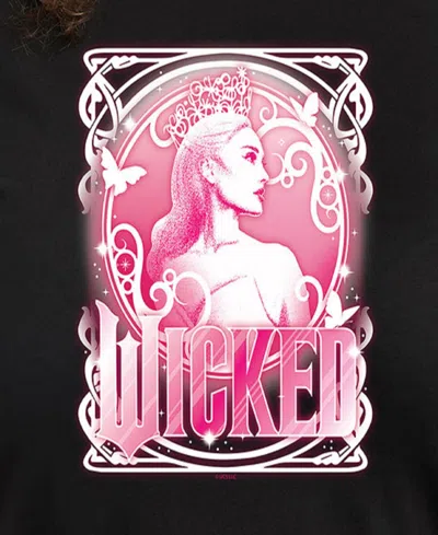 Hybrid Apparel Plus Size Wicked Glinda Graphic Pullover T-shirt In Black