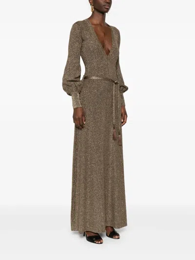 Tom Ford Embellished Metallic Jersey Maxi Dress In Gold