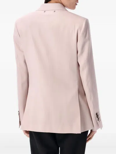 Golden Goose Light Pink Double-breasted Wool Jacket In Pink