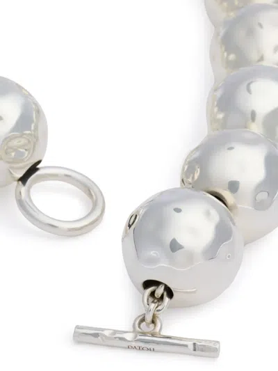 Patou Sphere Necklace In Silver
