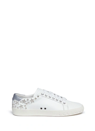 Shop Ash 'dazed' Star Stud Calfskin Leather Sneakers