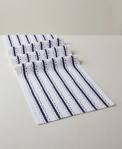 Tableau Mini Stars And Stripes Table Runner, 72" X 14" In Red,white,blue