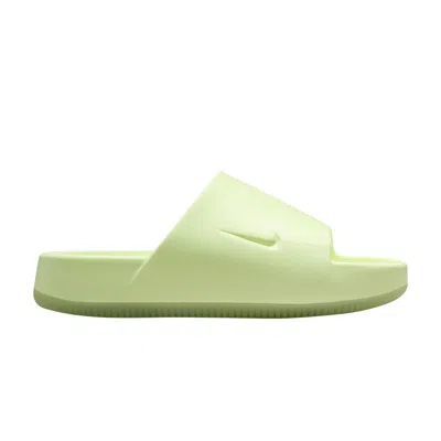 Pre-owned Nike Wmns Calm Slide 'barely Volt' In Green