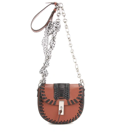 Altuzarra Ghianda Chain Leather Shoulder Bag In Brown
