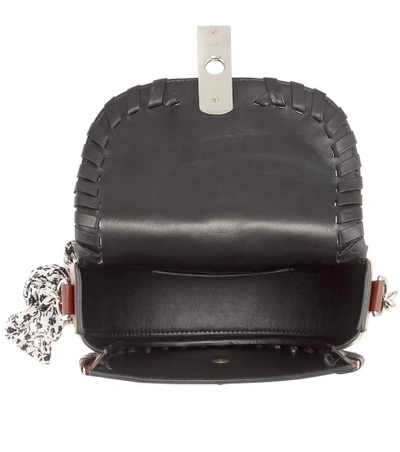 Shop Altuzarra Ghianda Chain Leather Shoulder Bag In Brown