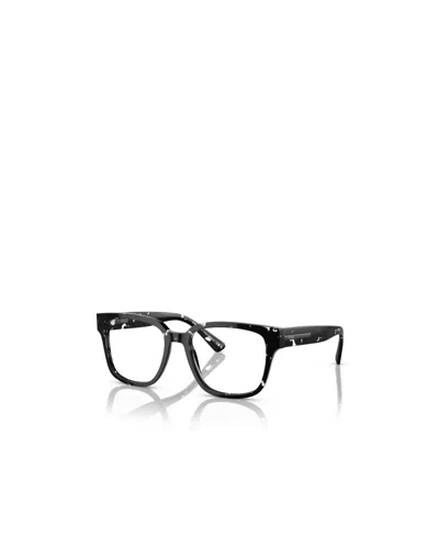 Prada Geometric Frame Flat Mirror In Black