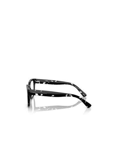 Prada Geometric Frame Flat Mirror In Black