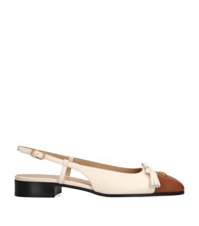 Valentino Slingback Ballerina 25mmm In White