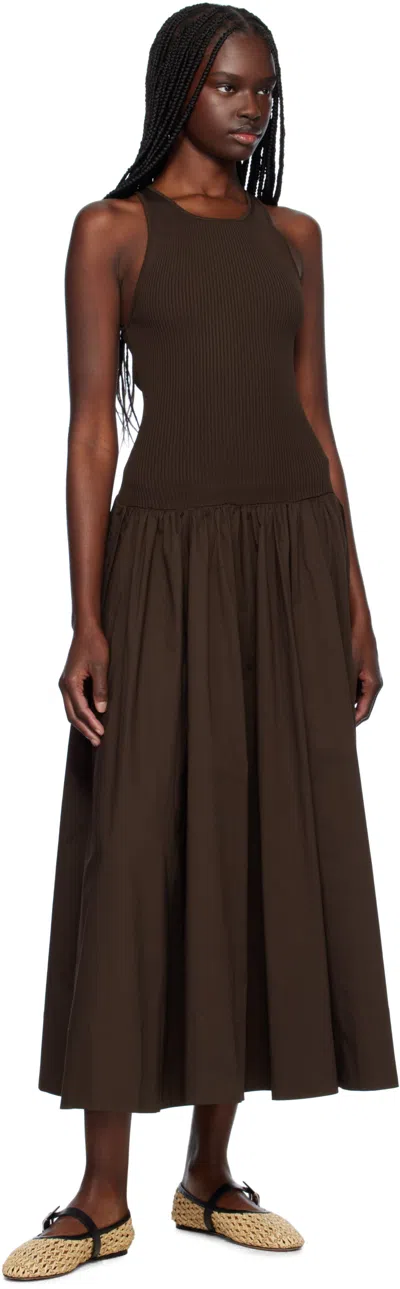 Paris Texas 'sveva' Beige Ballet Flats With Woven Design And Buckle Closure In Naturale-black