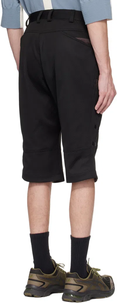 Kiko Kostadinov Inex Snap Shorts In Coal Black / Callist