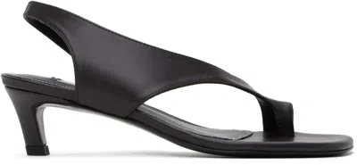 Totême Toteme Kitten Heel Slingback Sandal In Pepper 273