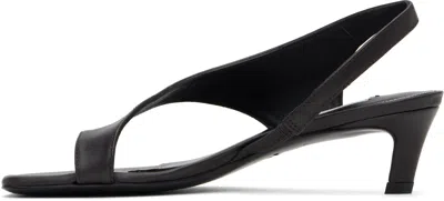 Totême Toteme Kitten Heel Slingback Sandal In Pepper 273