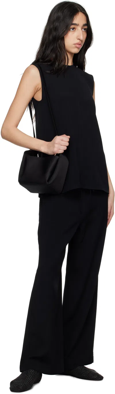 Totême Toteme Woven Leather Ballerina Flat In Black