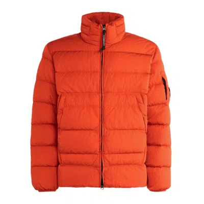 C.p. Company Orange Nylon Jacket In Orange