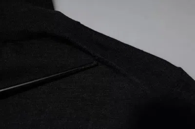 Pre-owned Dolce & Gabbana Black Wool Turtleneck Pullover Men's Sweater ()