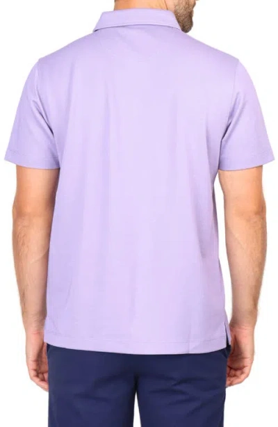 Tailorbyrd Solid Modal Blend Polo In Purple