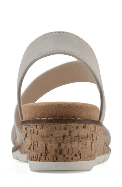 Cliffs By White Mountain Tinnley Wedge Sandal In Ice Nubuck