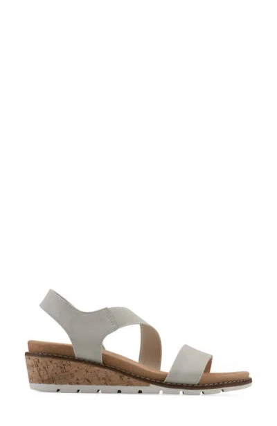 Cliffs By White Mountain Tinnley Wedge Sandal In Ice Nubuck