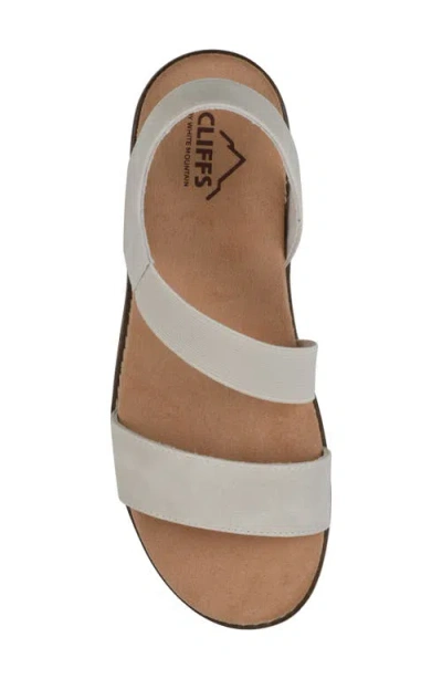 Cliffs By White Mountain Tinnley Wedge Sandal In Ice Nubuck