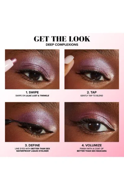 Too Faced Quickie Queen Sparkling Eye Shadow Stick In Lilac Lust