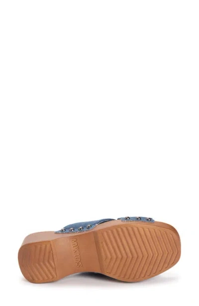 Muk Luks Cadence Wedge Sandal In Denim