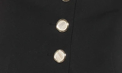 Alexia Admor Liliana Button Front Vest In Black