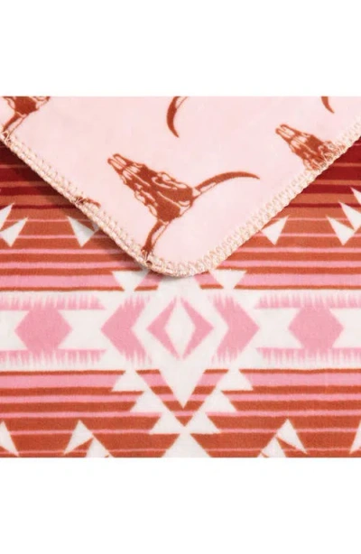 Wrangler Jericho Reversible Throw Blanket In Pink