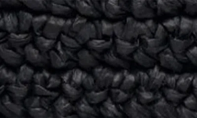 Walter Baker Beck Convertible Raffia Shoulder Bag In Black