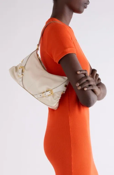 Givenchy Beige Textured Handbag With Gold-tone Hardware In 105-ivory