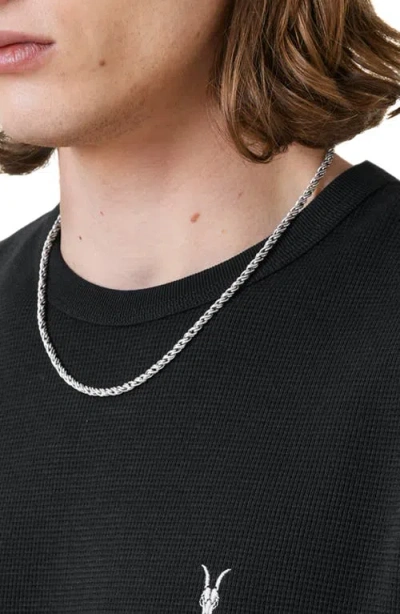 Allsaints Organic And Recycled Cotton Dexter T-shirt In Black