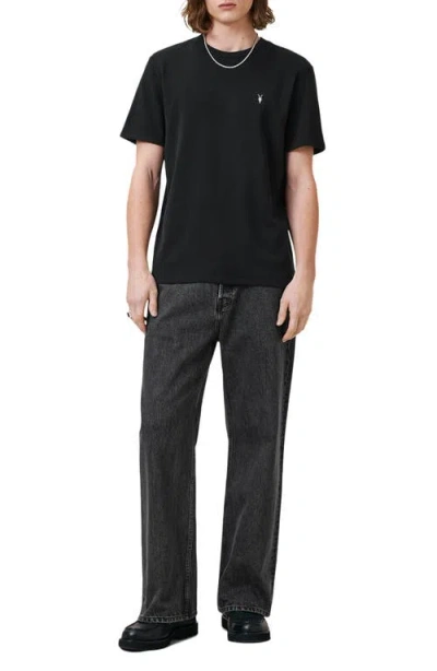 Allsaints Organic And Recycled Cotton Dexter T-shirt In Black