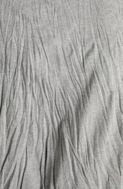 Bottega Veneta Men Grey Crewneck T-shirt With Maxi Print On The Front And Wrinkled Ffect In Cotton M In Gray