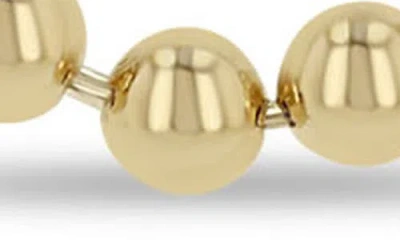 Zoë Chicco 14k Yellow Gold Prong Diamonds Double Piercing Chain Strand Double Piercing Single Earring In Gold