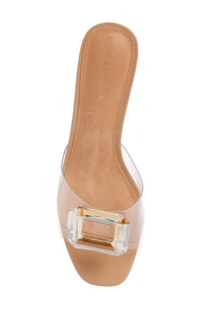 Cecelia New York Park Avenue Jewel Detail Sandal In Tea