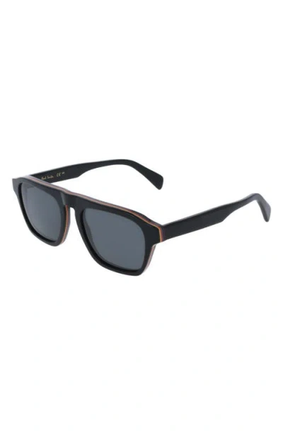 Paul Smith 54mm Modified Rectangular Sunglasses In Black
