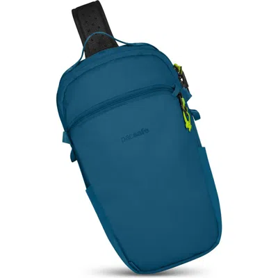 Pacsafe Eco 12l Anti Theft Sling Backpack In Blue
