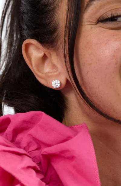 Melinda Maria Not Your Basic Stud Earrings In Silverhite