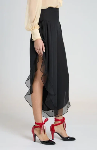 Valentino Georgette Baloon Pants In Nero